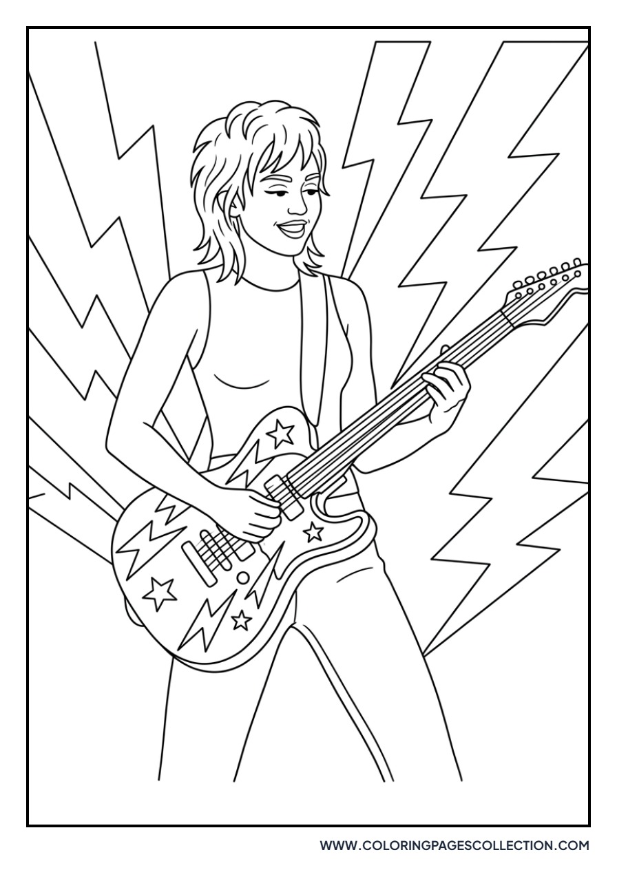 Miley Cyrus Electric Guitar Solo