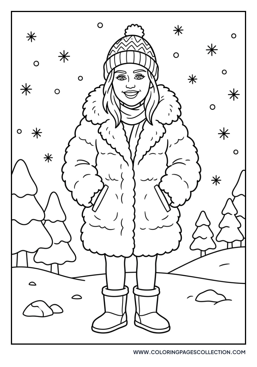 Miley Cyrus in Winter Coat