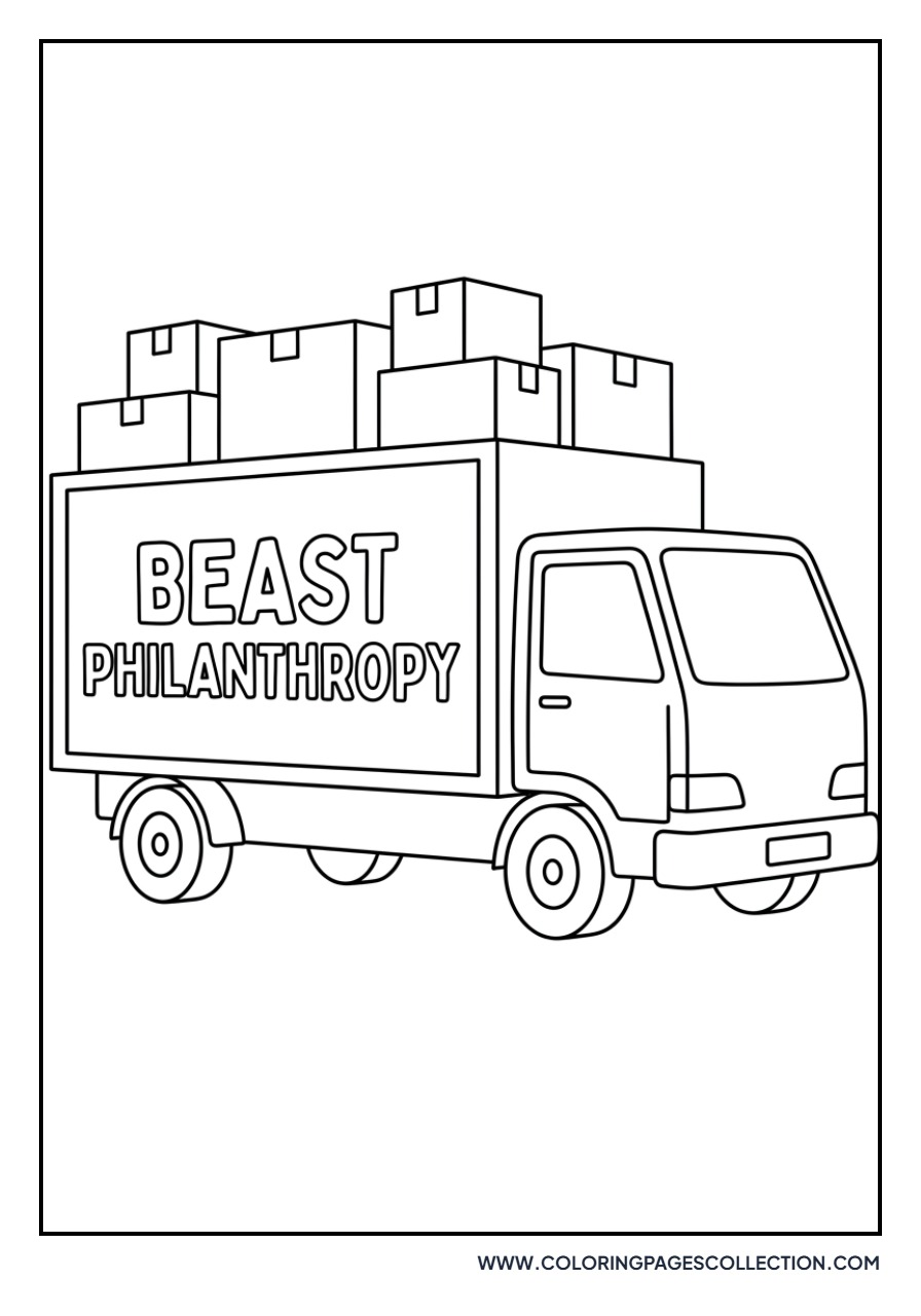Beast Philanthropy Delivery Truck