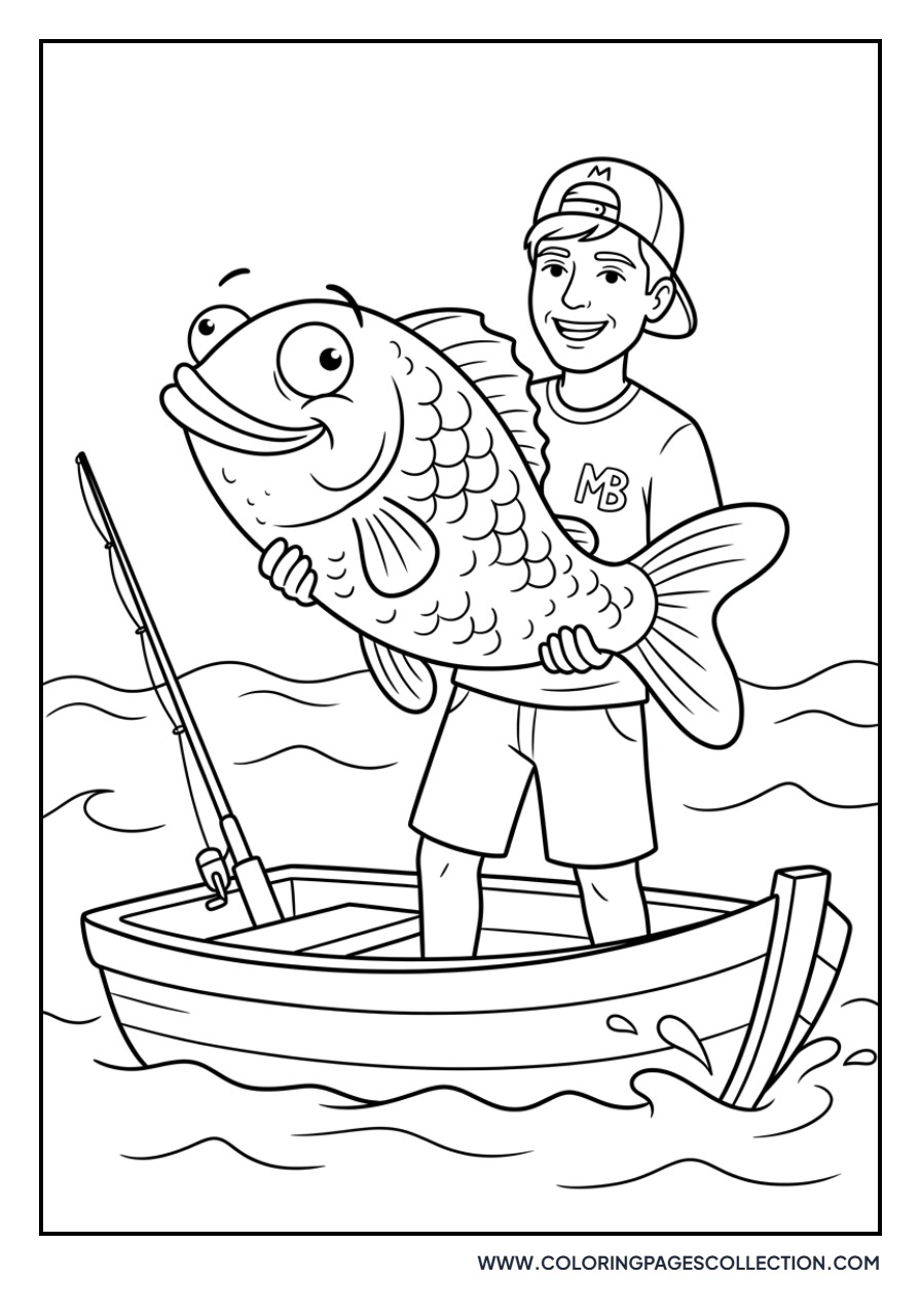 Chandler with a Huge Fish