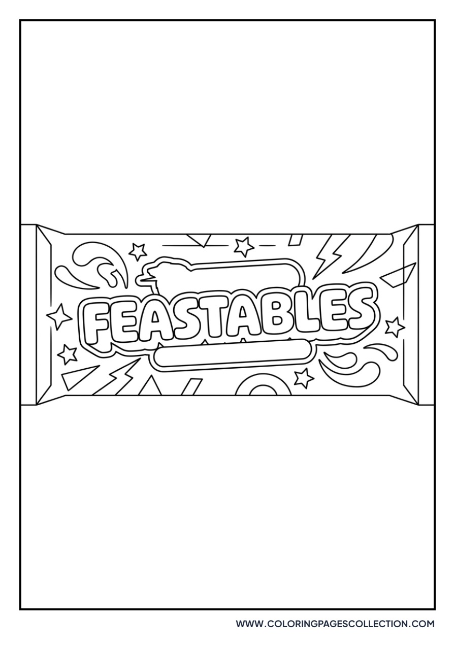 Feastables Chocolate Bar Wrapper