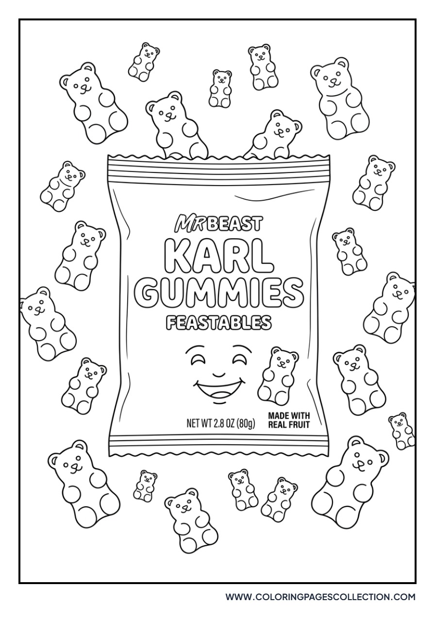 Feastables Karl Gummies Pack