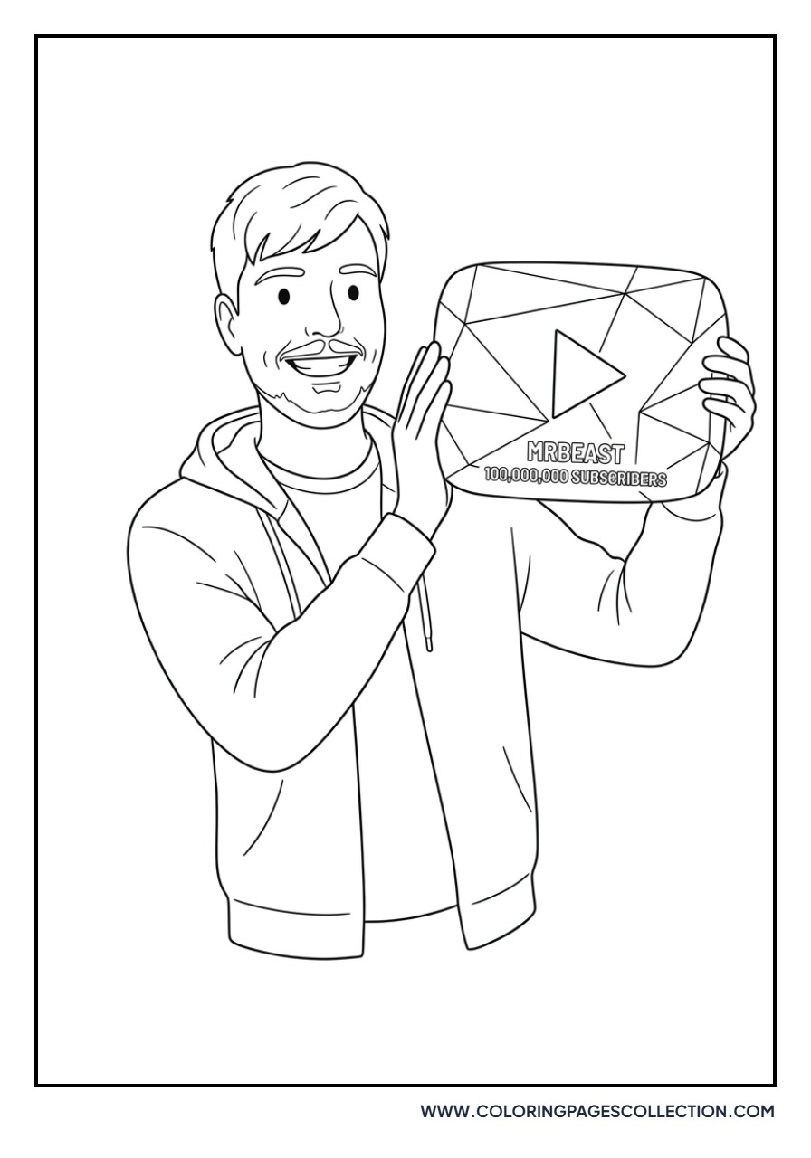 Jimmy Holding Diamond Play Button