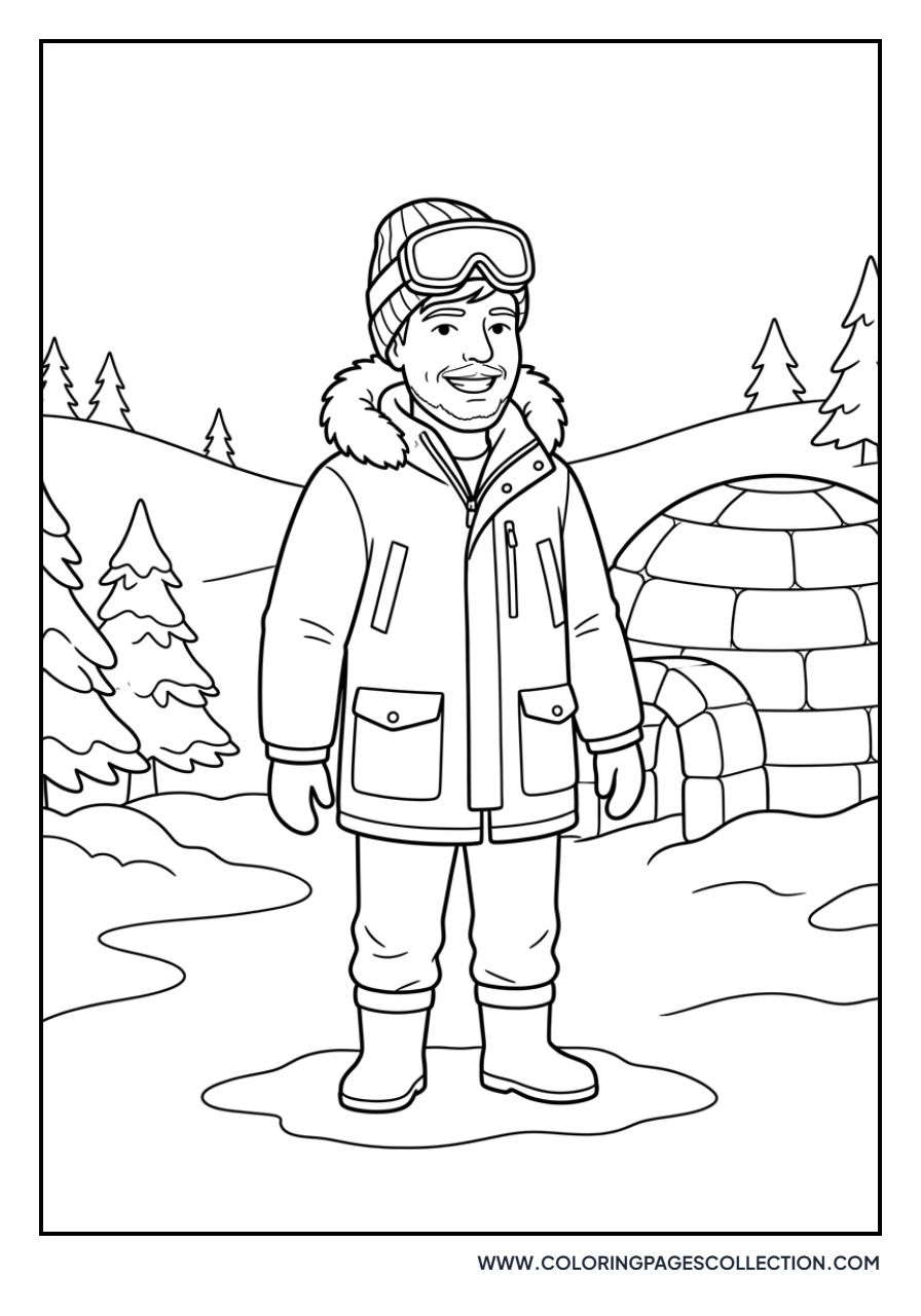 Jimmy in a Winter Snow Challenge