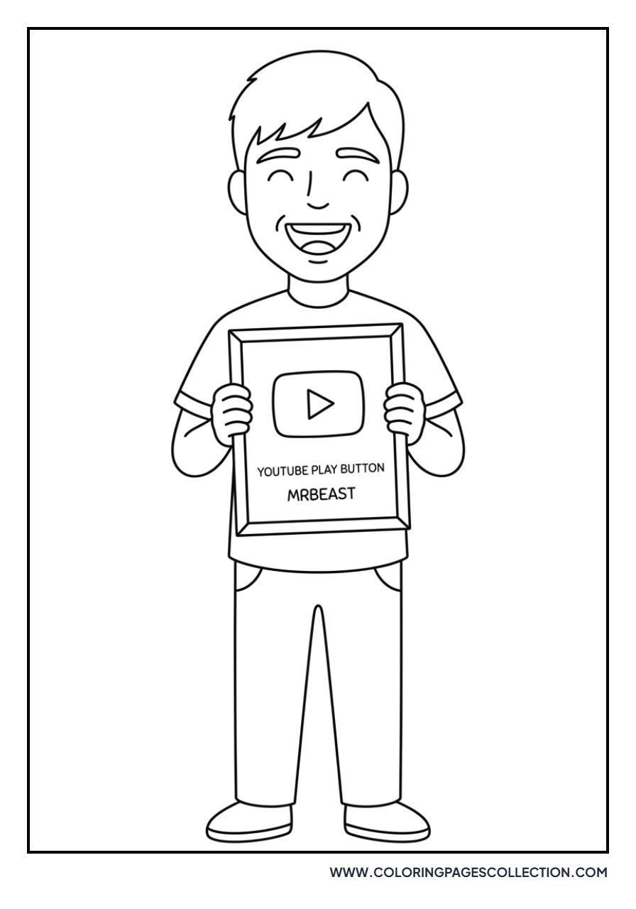 Jimmy with a Golden Play Button