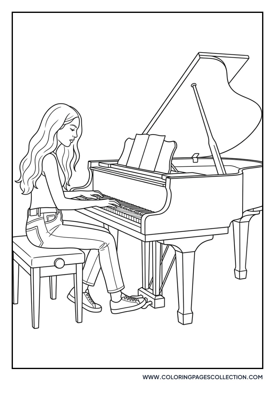 Olivia Rodrigo Playing Piano