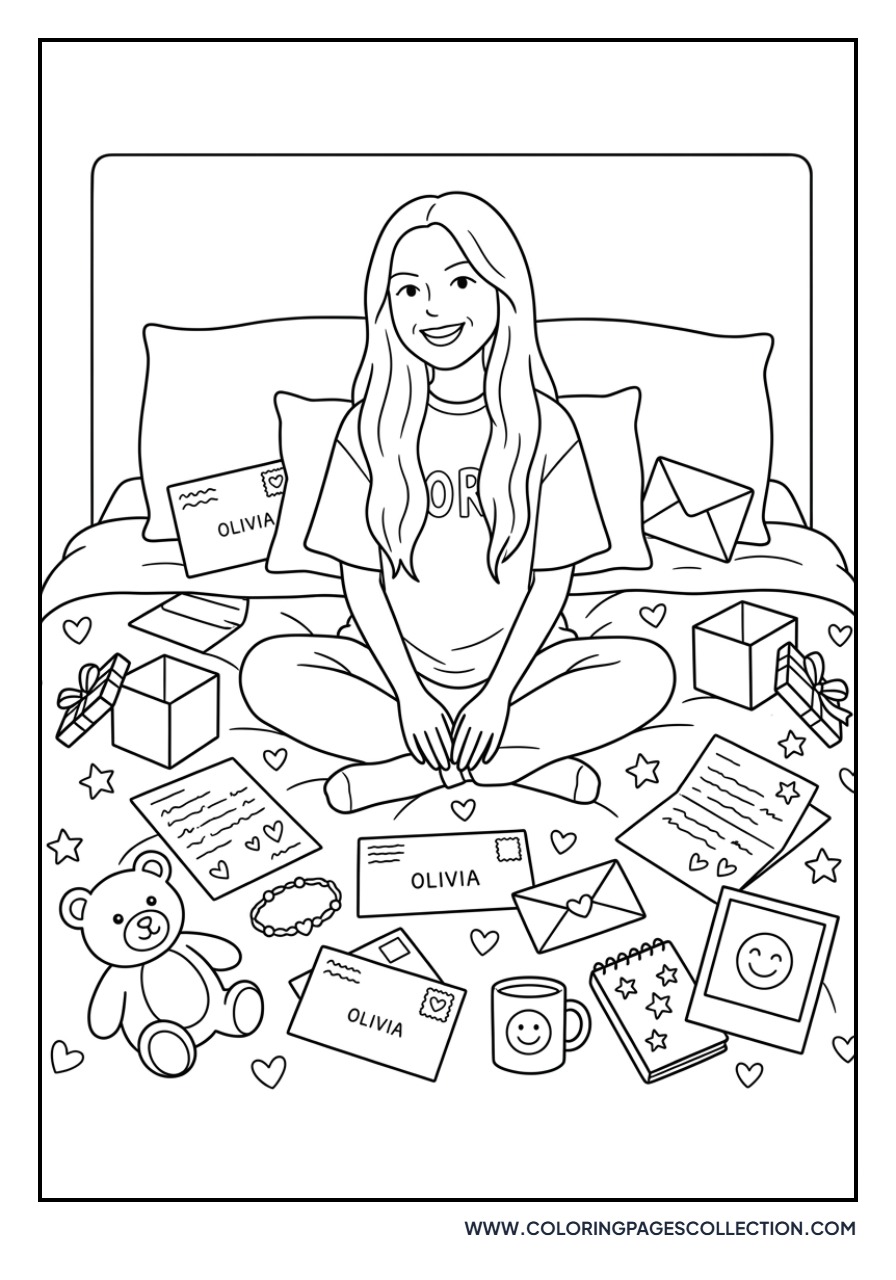 Olivia Rodrigo Reading Fan Mail