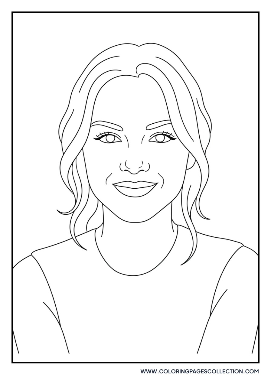 Olivia Rodrigo Simple Line Portrait