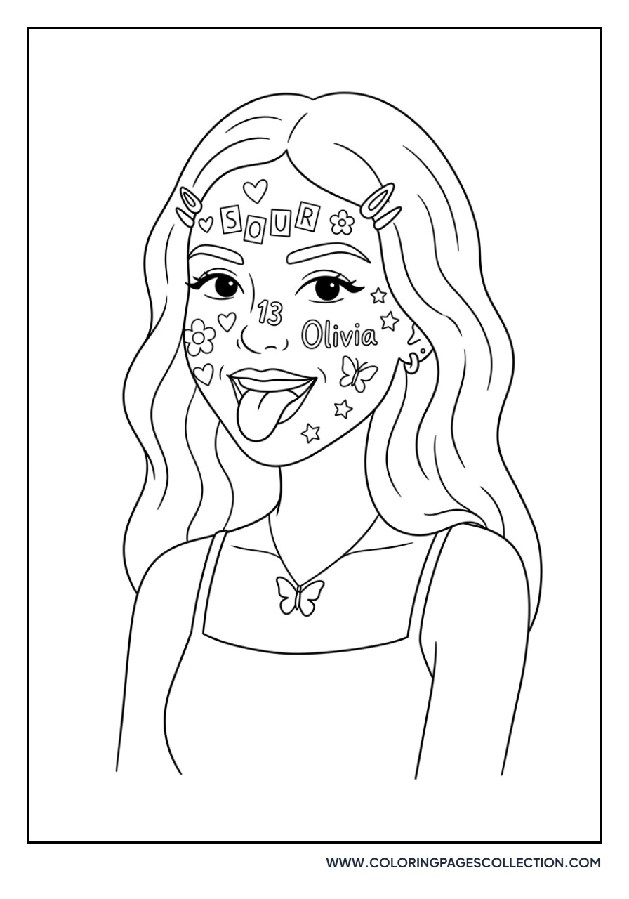 Olivia Rodrigo Sour Album Cover Style