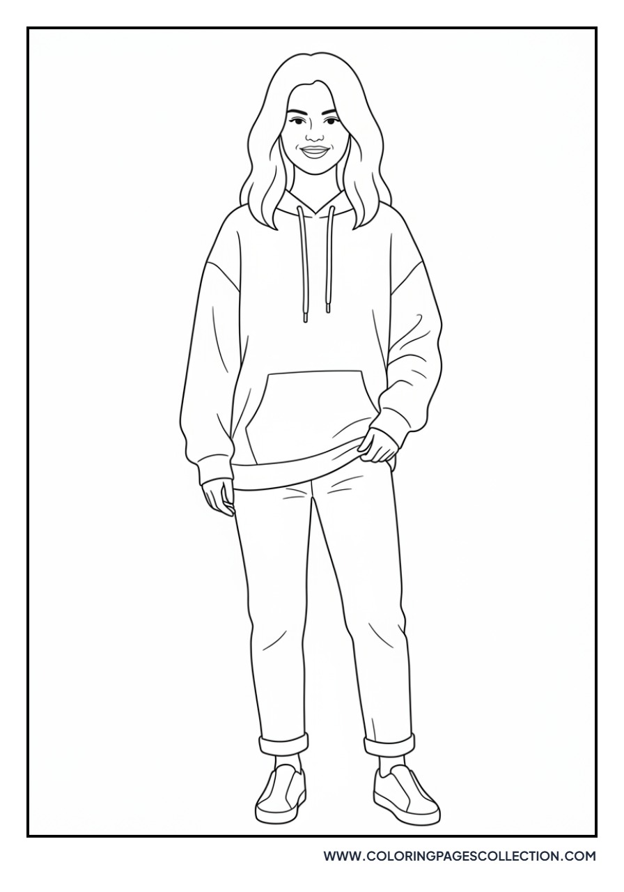 Selena Gomez Casual Hoodie