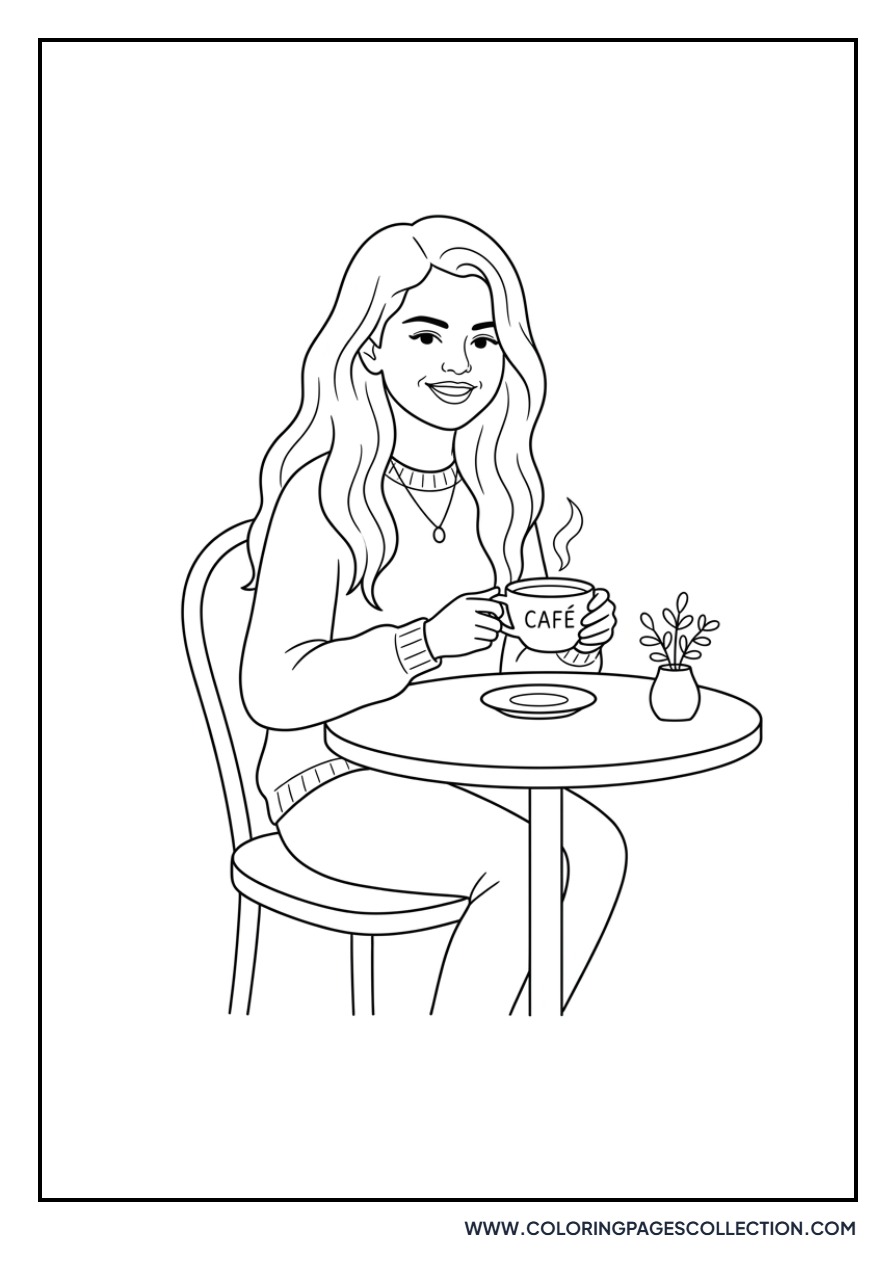 Selena Gomez Coffee Time
