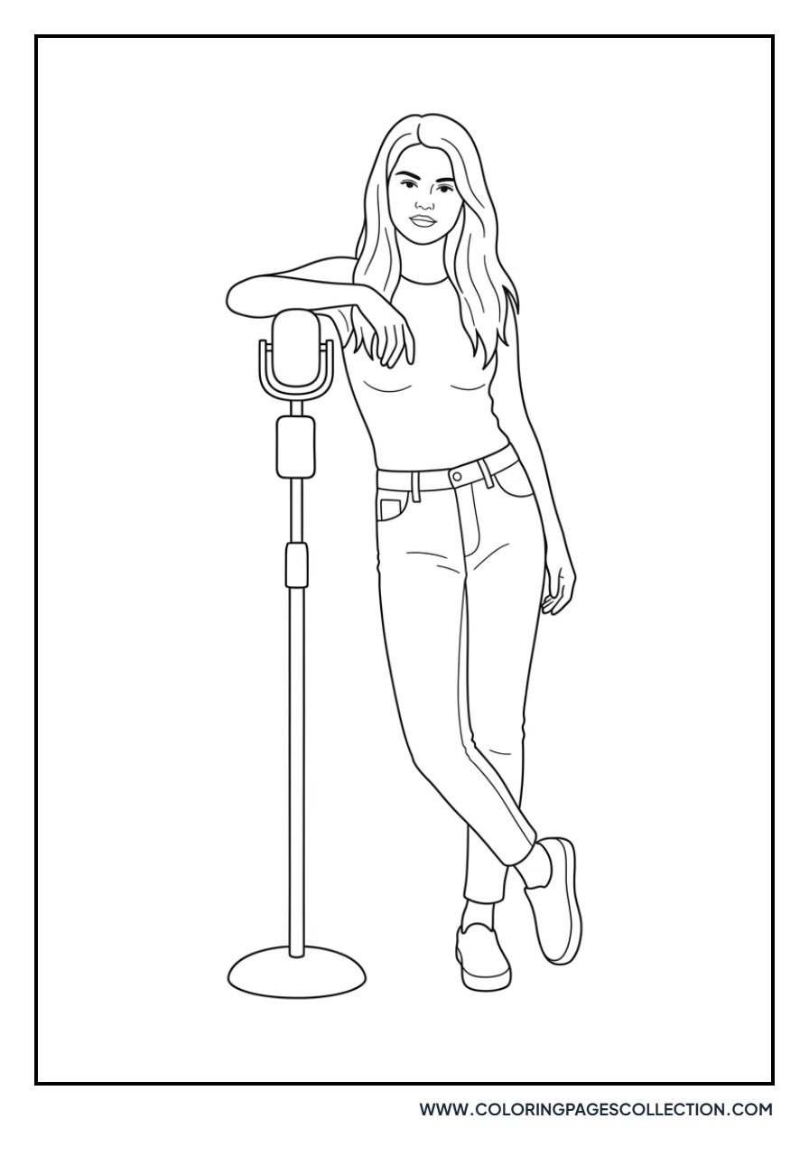 Selena Gomez Mic Stand