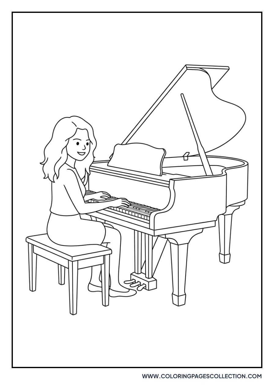 Selena Gomez Playing Piano