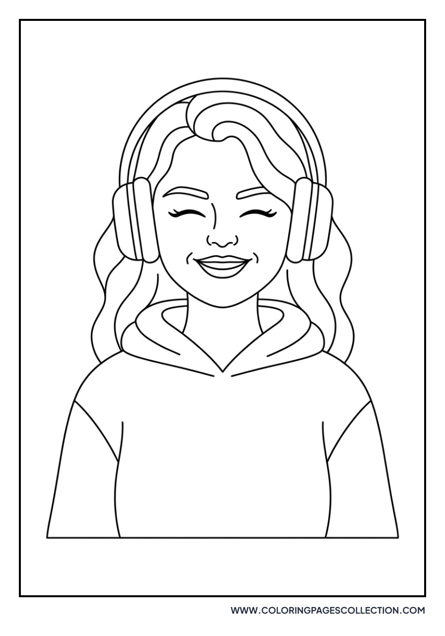 Smiling with Headphones