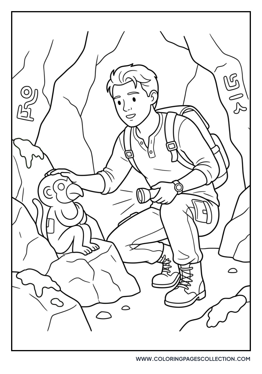 Nathan Drake Finding Treasure
