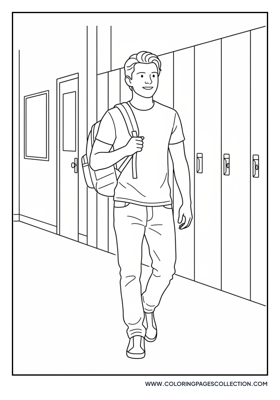 Peter Parker at School