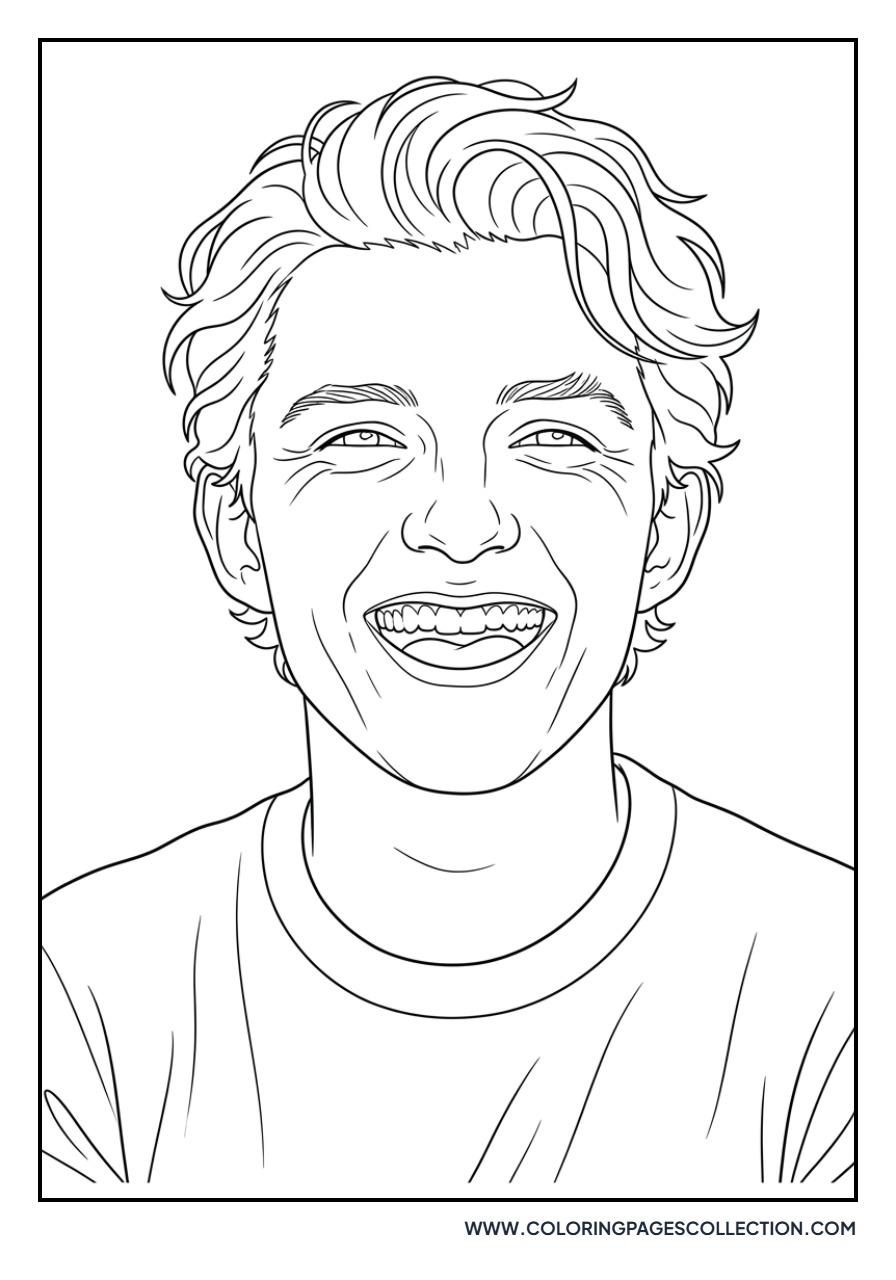 Tom Holland Laughing Face