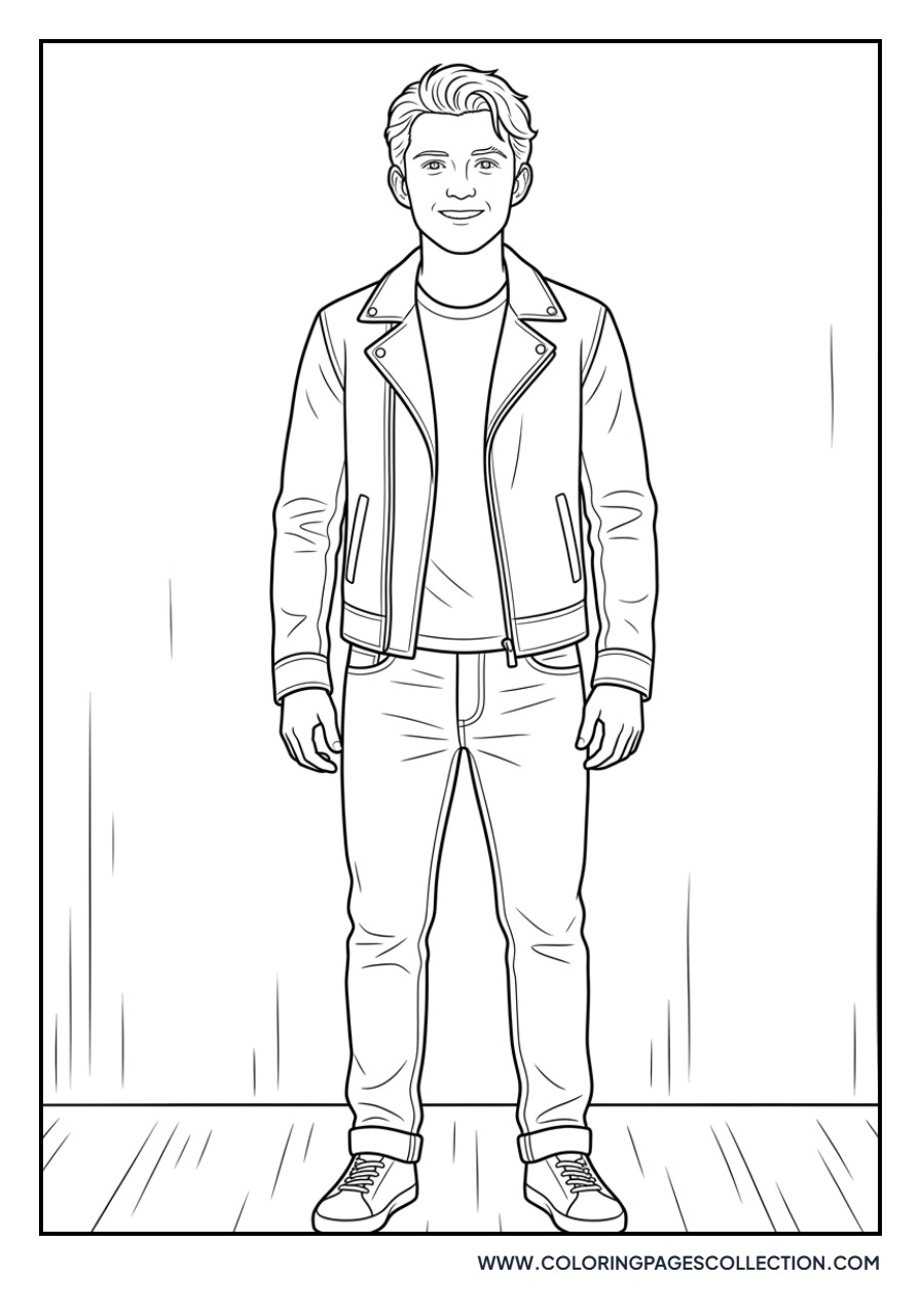 Tom Holland Leather Jacket