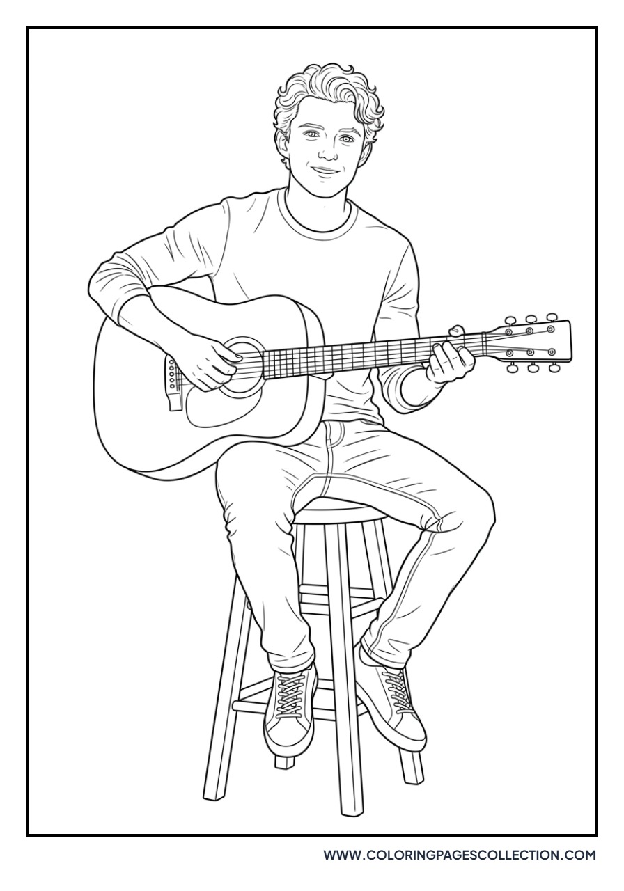 Tom Holland Playing Guitar