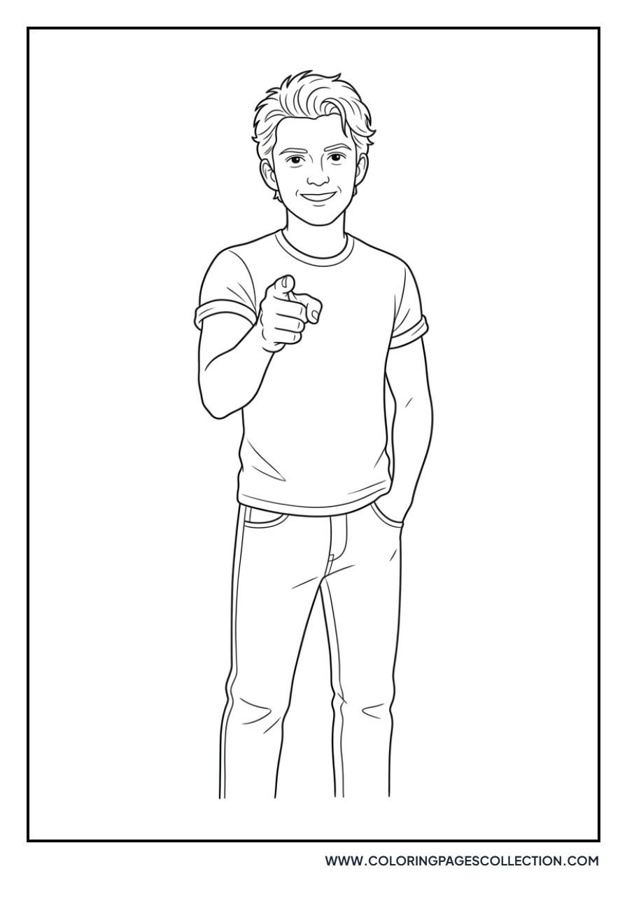 Tom Holland Pointing Camera