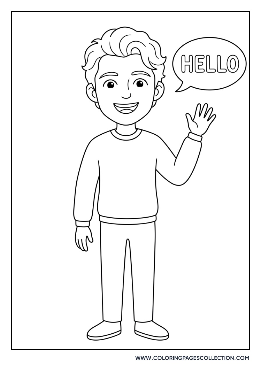 Tom Holland Saying Hello
