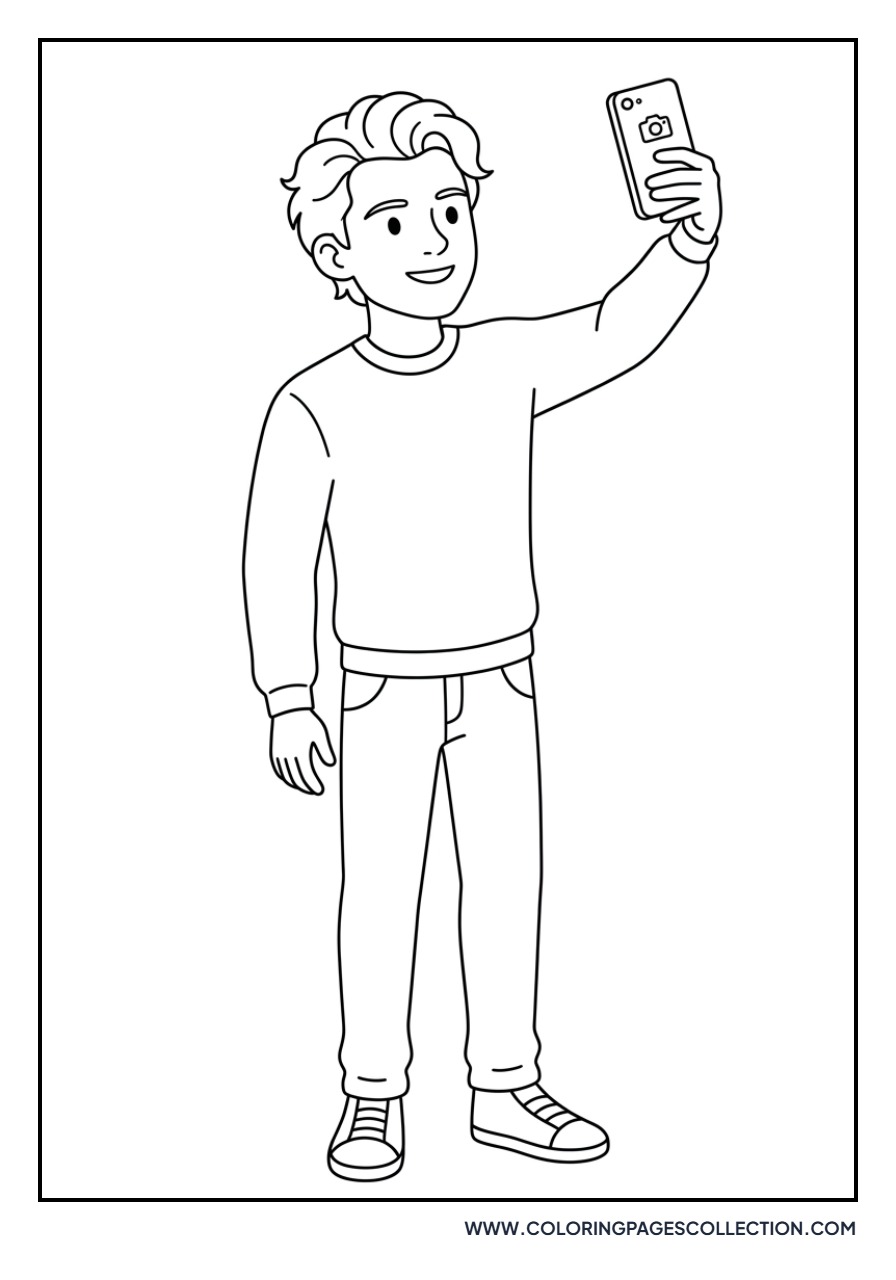 Tom Holland Taking Selfie