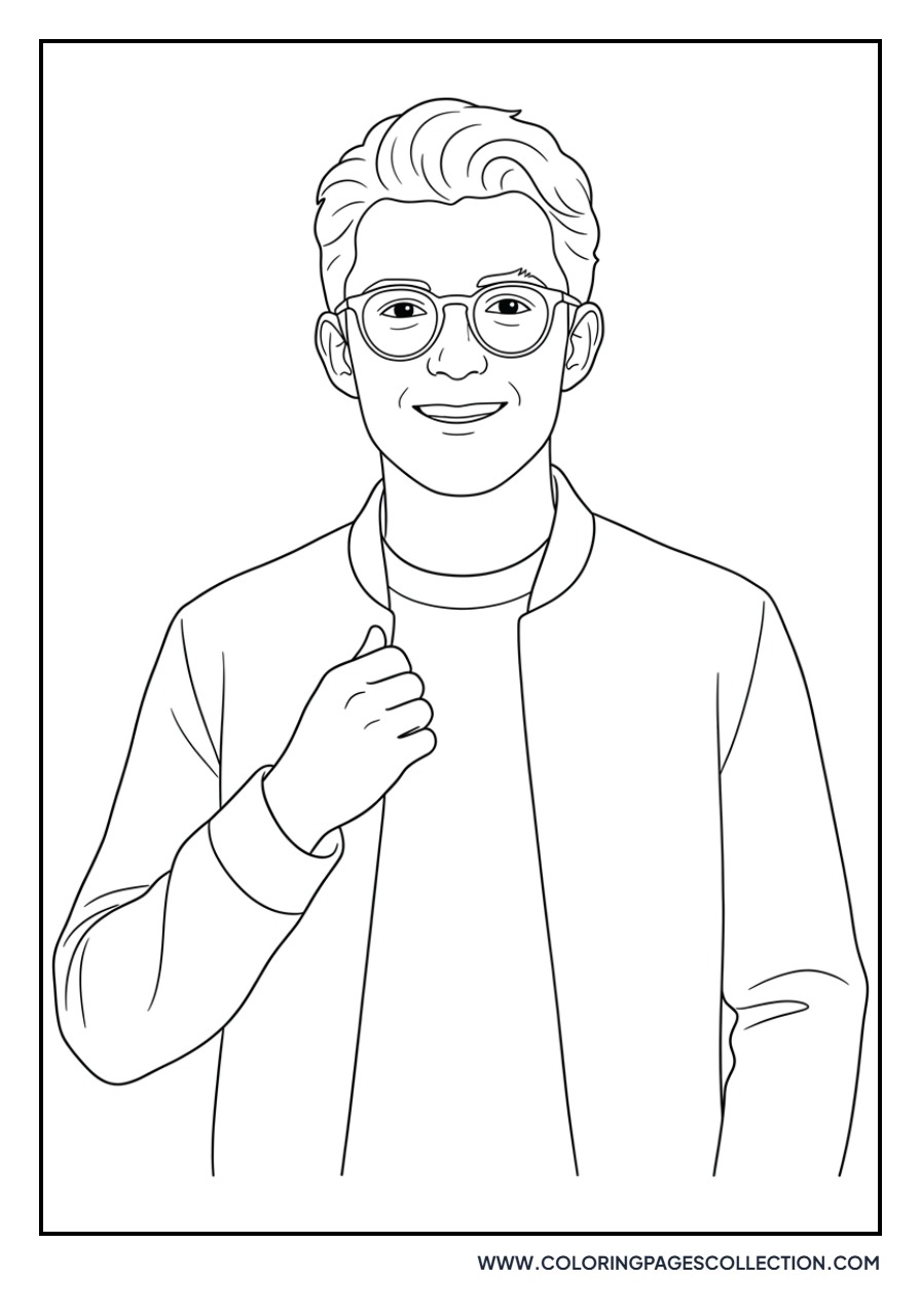 Tom Holland with Glasses