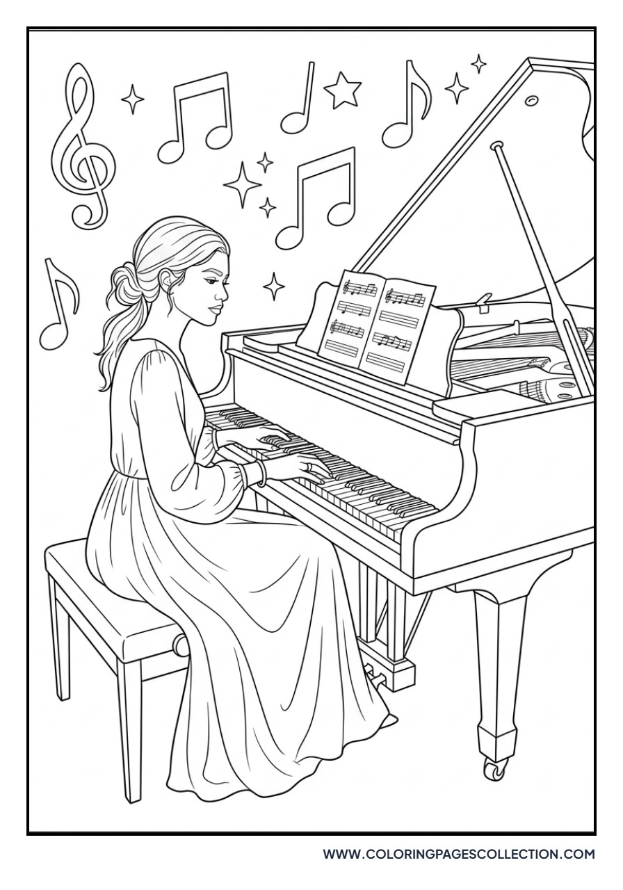 Zendaya at the Piano