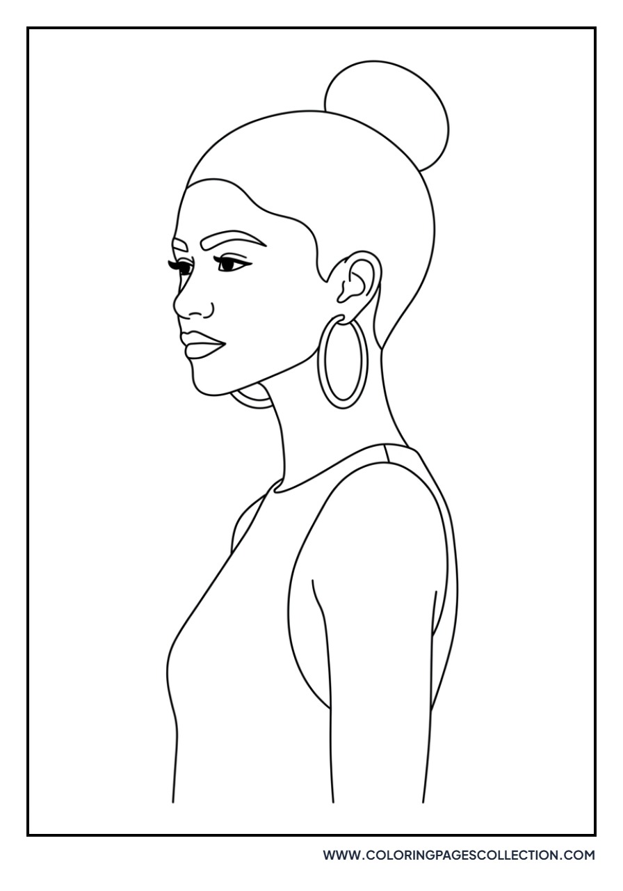 Zendaya High Bun Style
