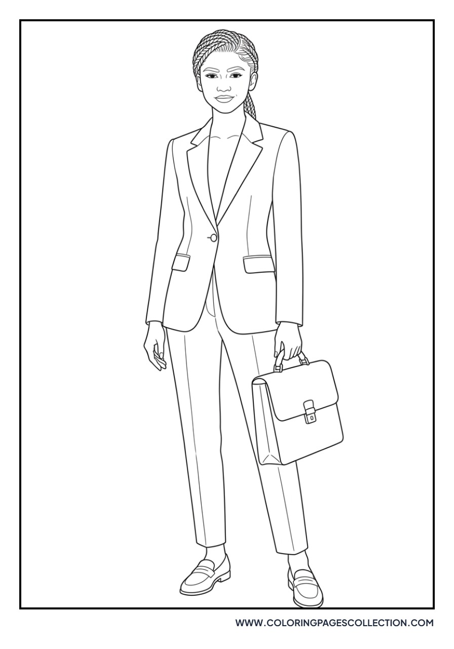 Zendaya in a Power Suit
