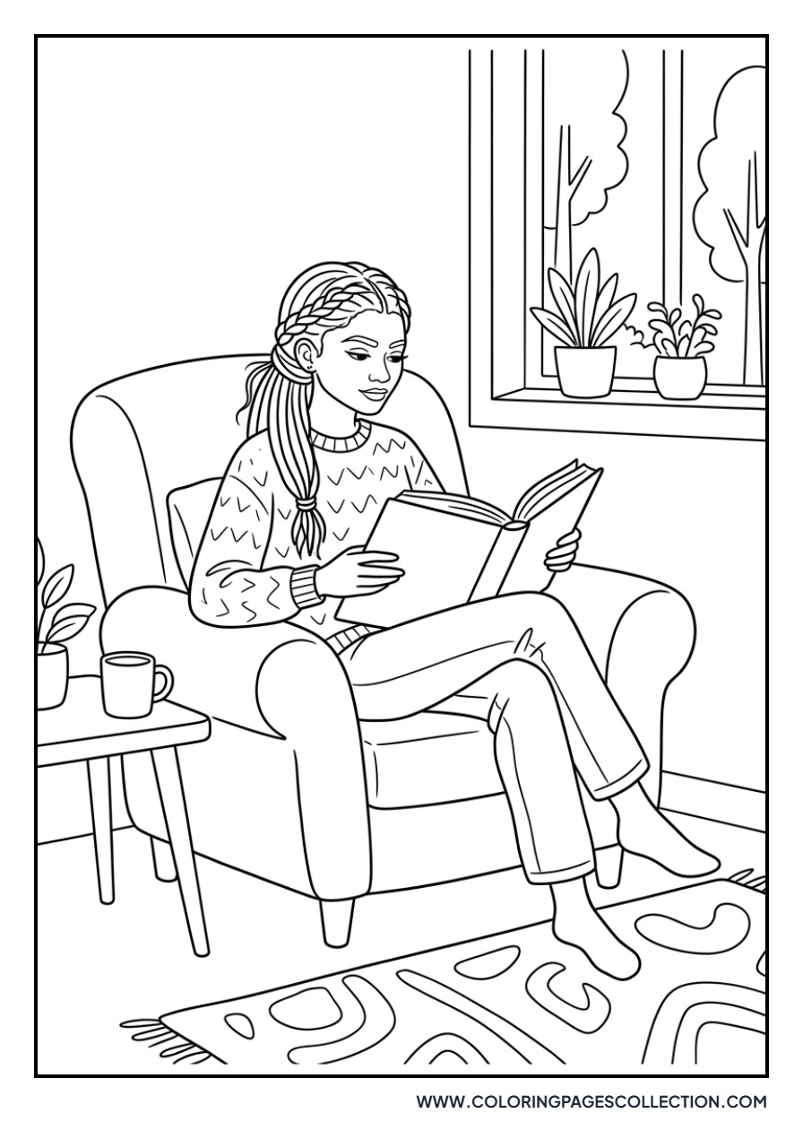 Zendaya Reading a Book