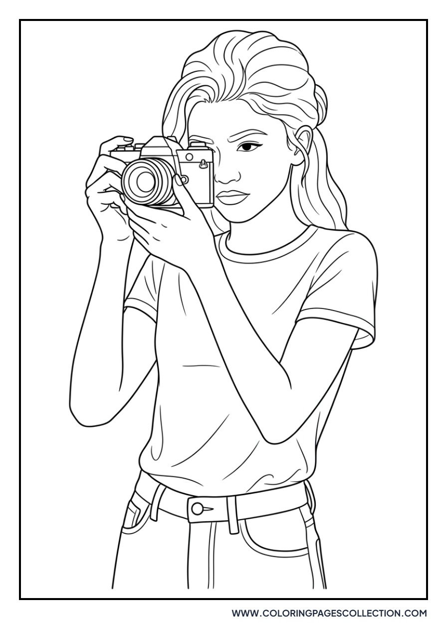 Zendaya with a Camera