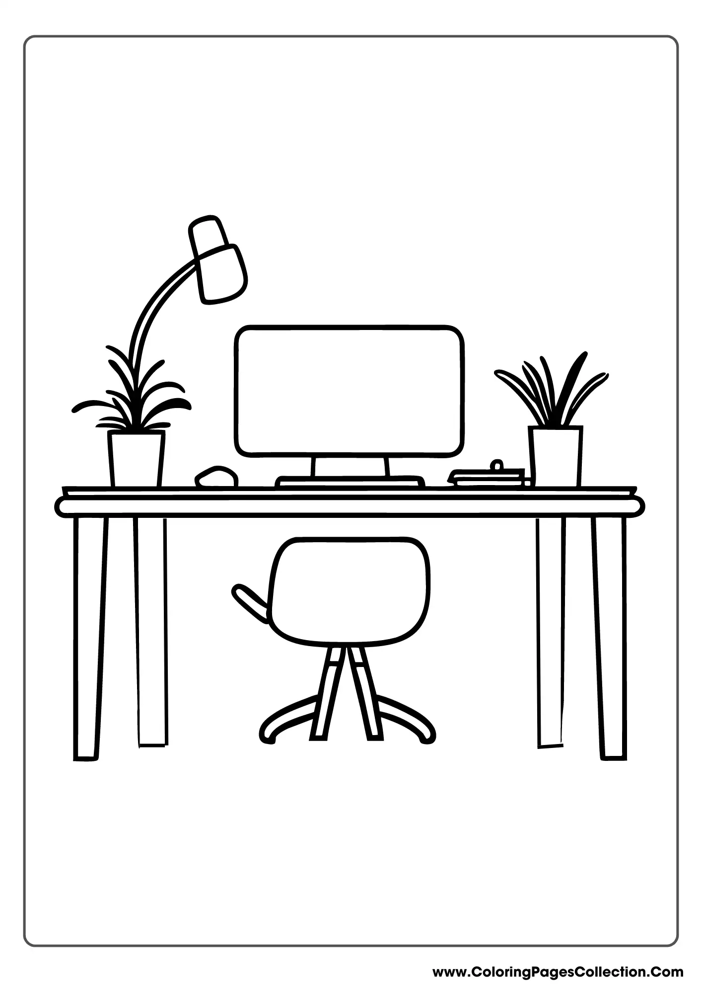 Work Station, Computer coloring pages
