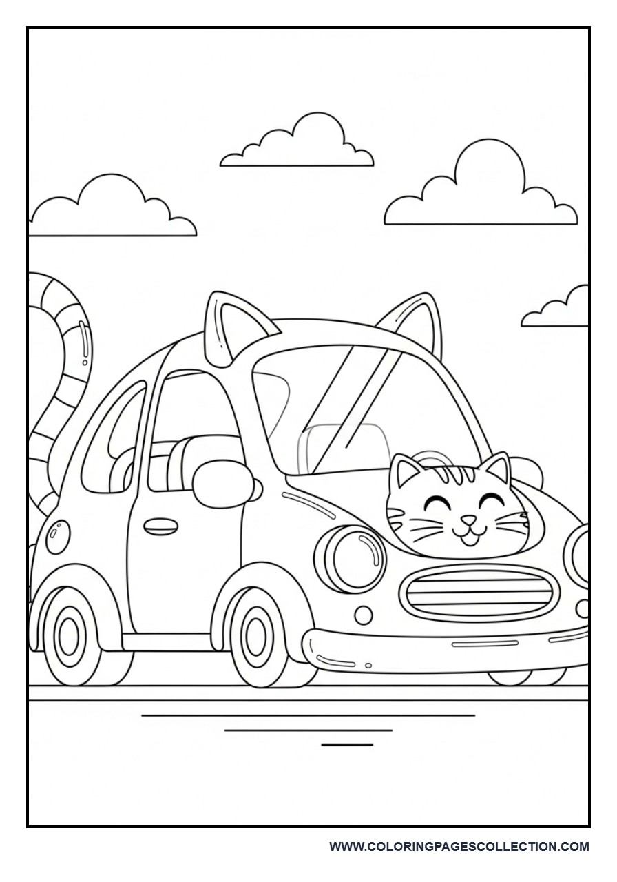 Animal-Shaped Car (Cat Car)