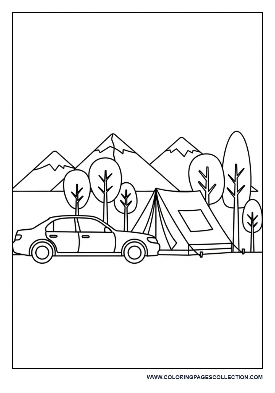 Camping Car with Tent