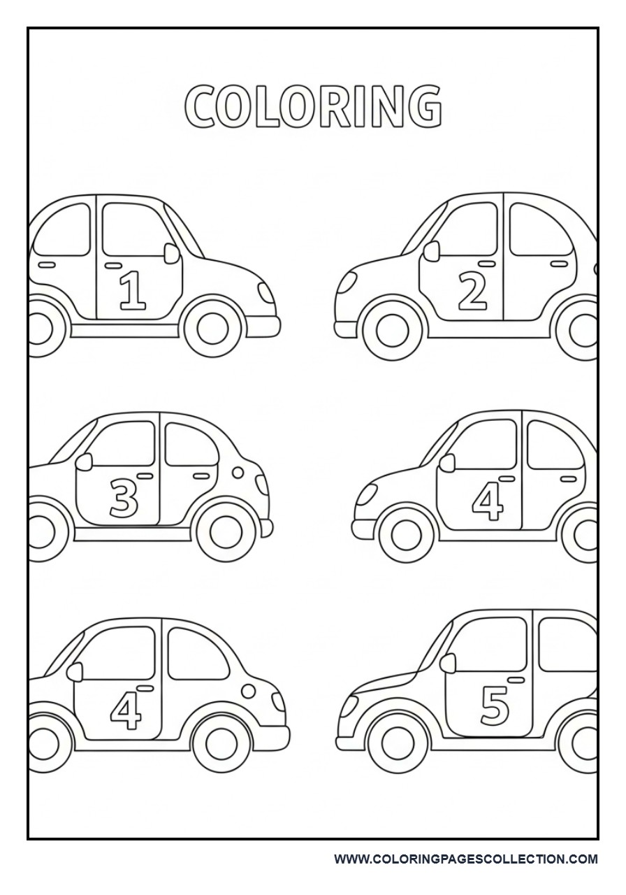 Cars with Numbers Learning
