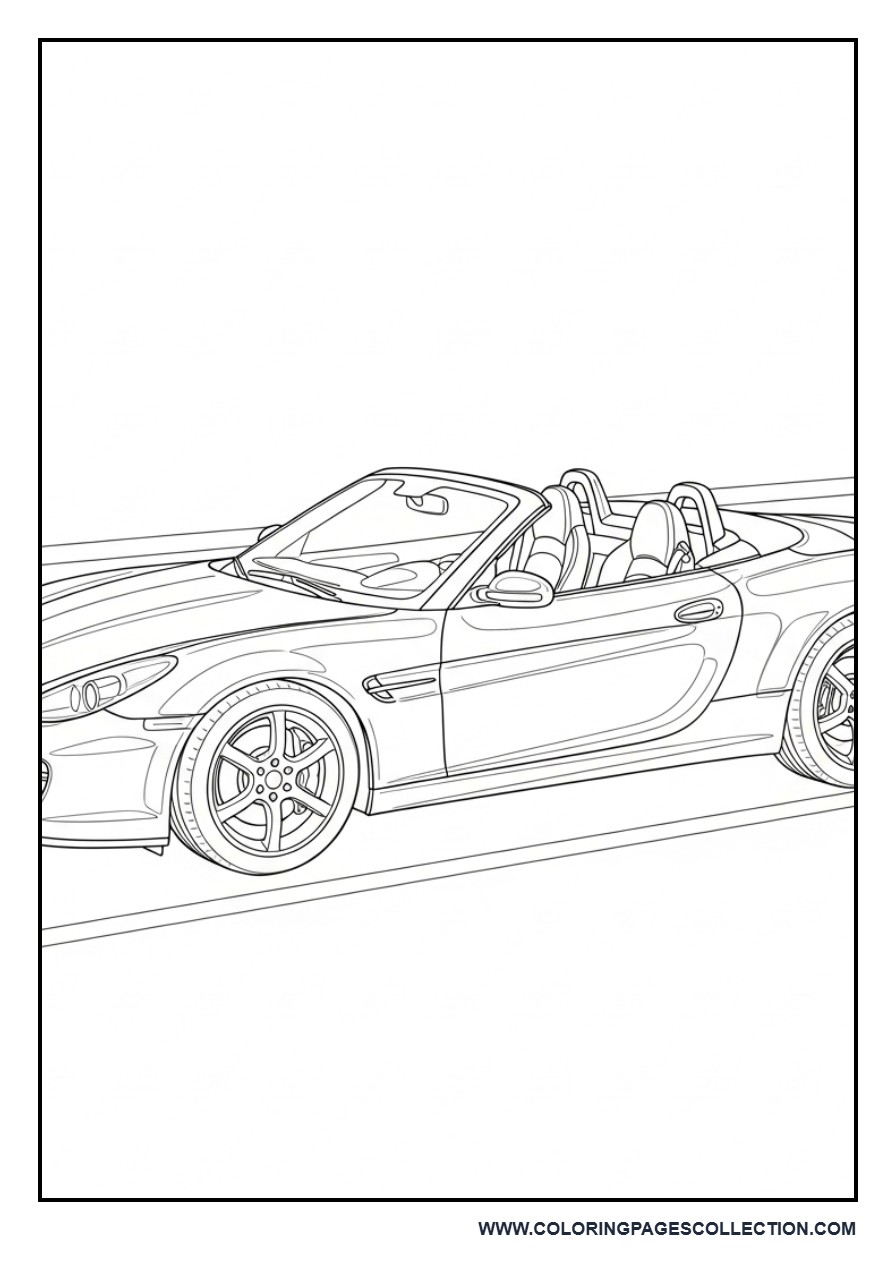 Convertible Sports Car Detailed