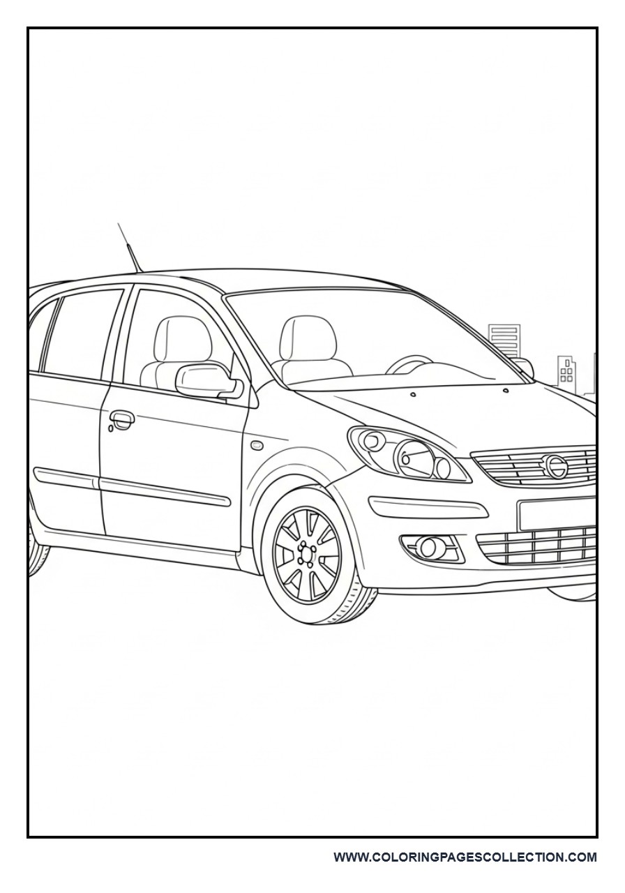 Modern Hatchback Car