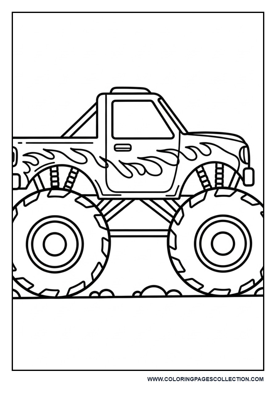 Monster Truck with Big Wheels