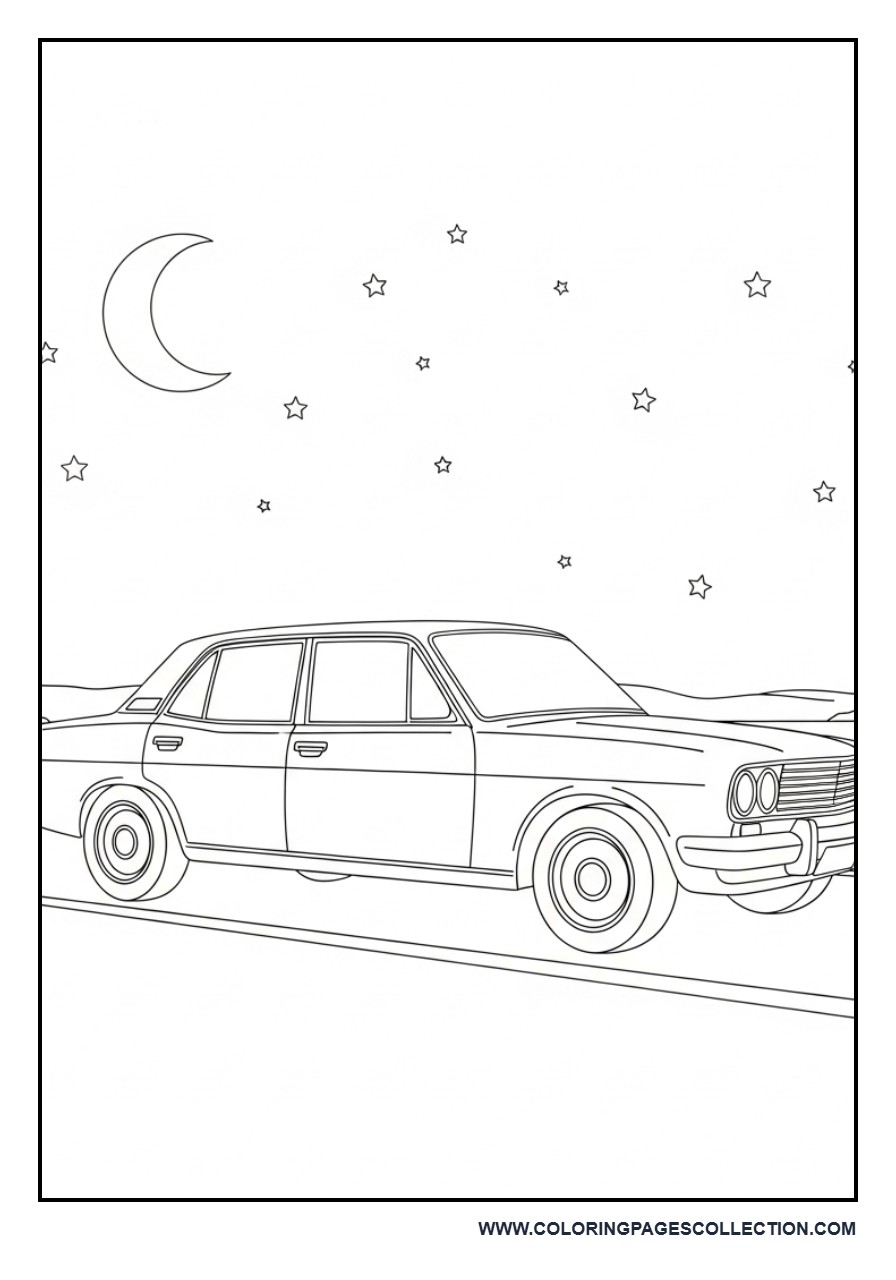 Night Drive Car Scene