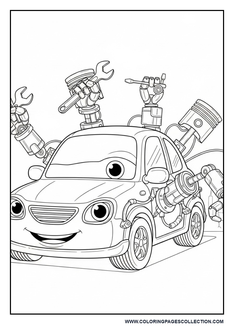 Robot Car (Transformer Style Simple)