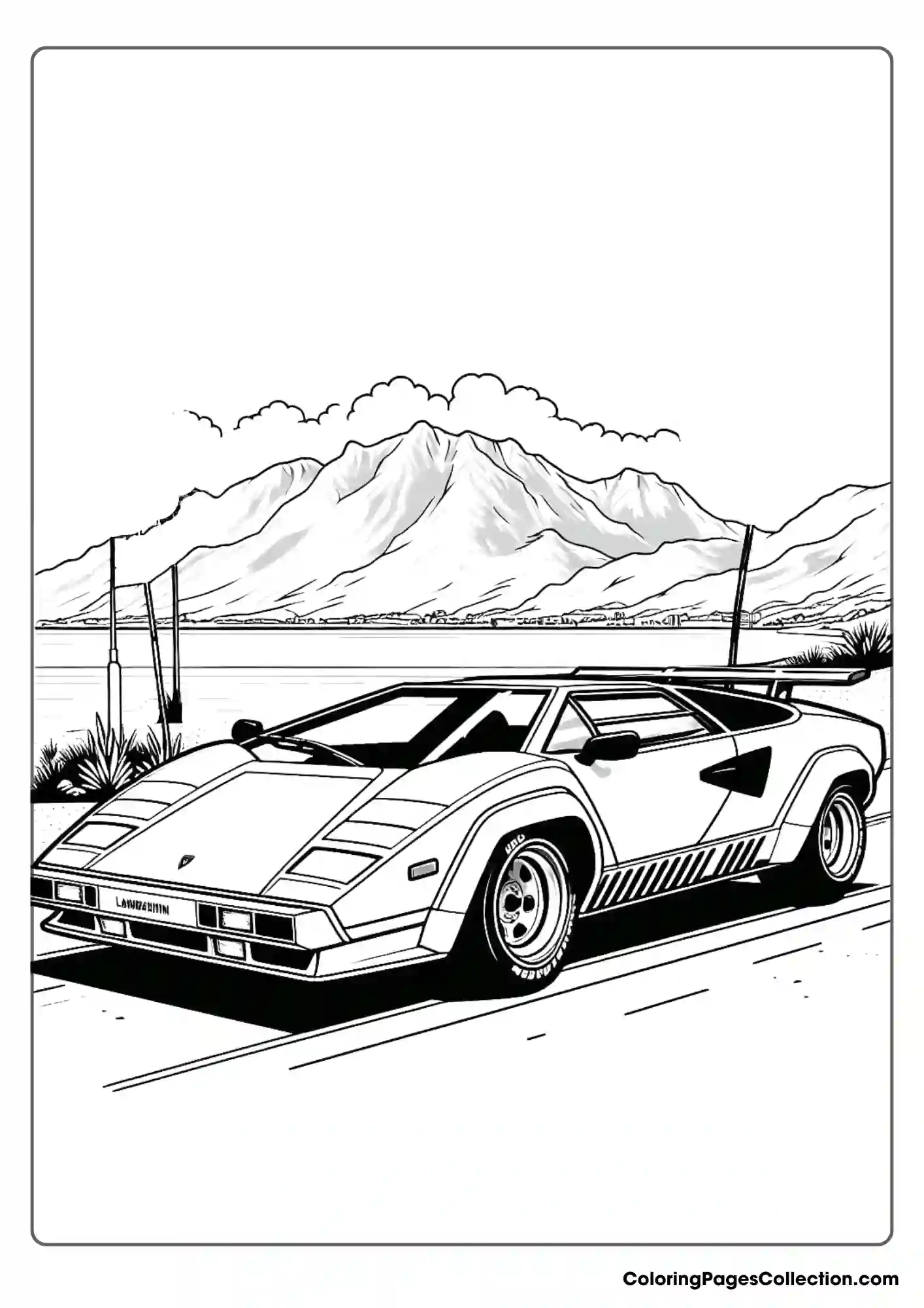 lamborghini coloring page