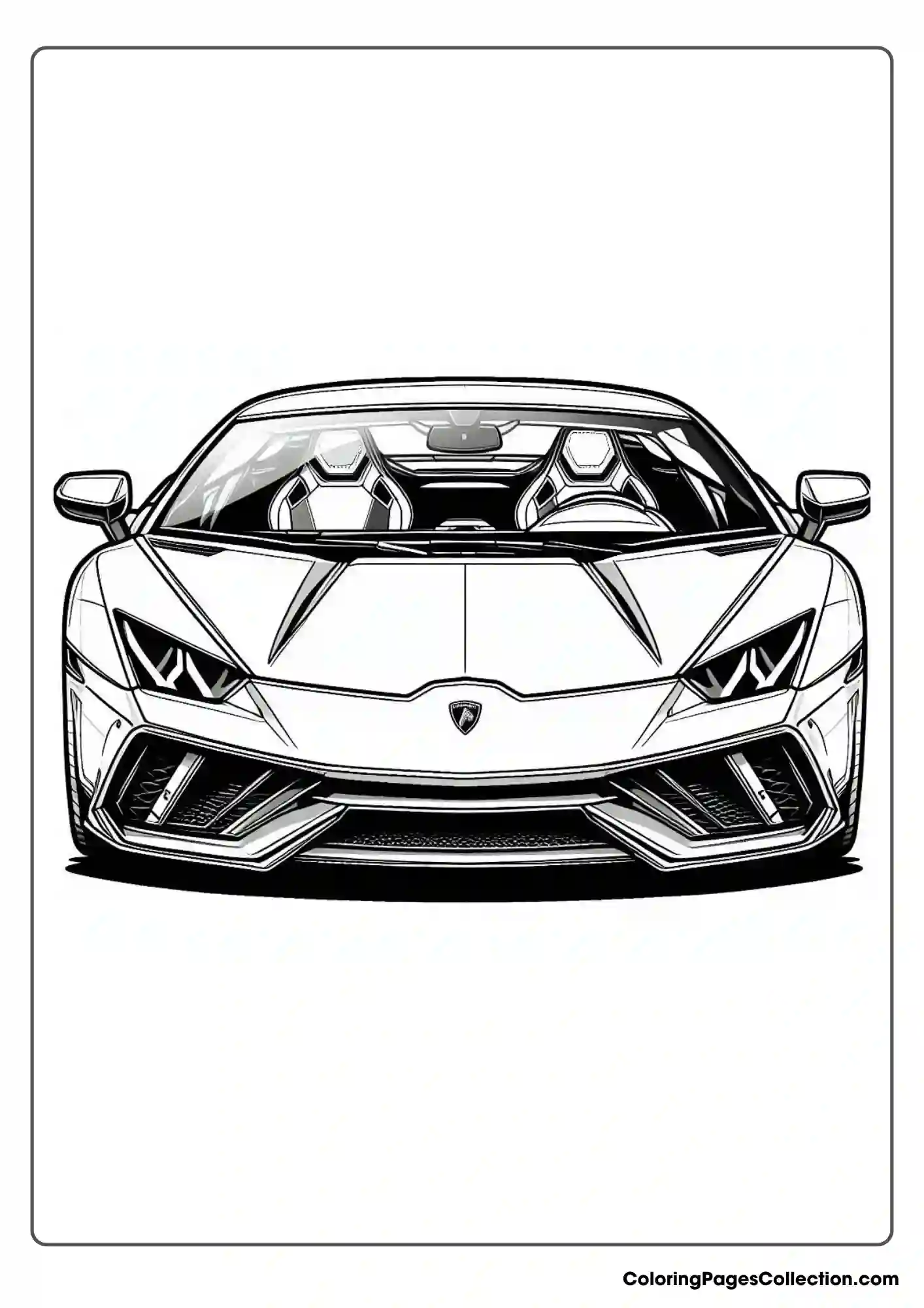 lamborghini coloring page