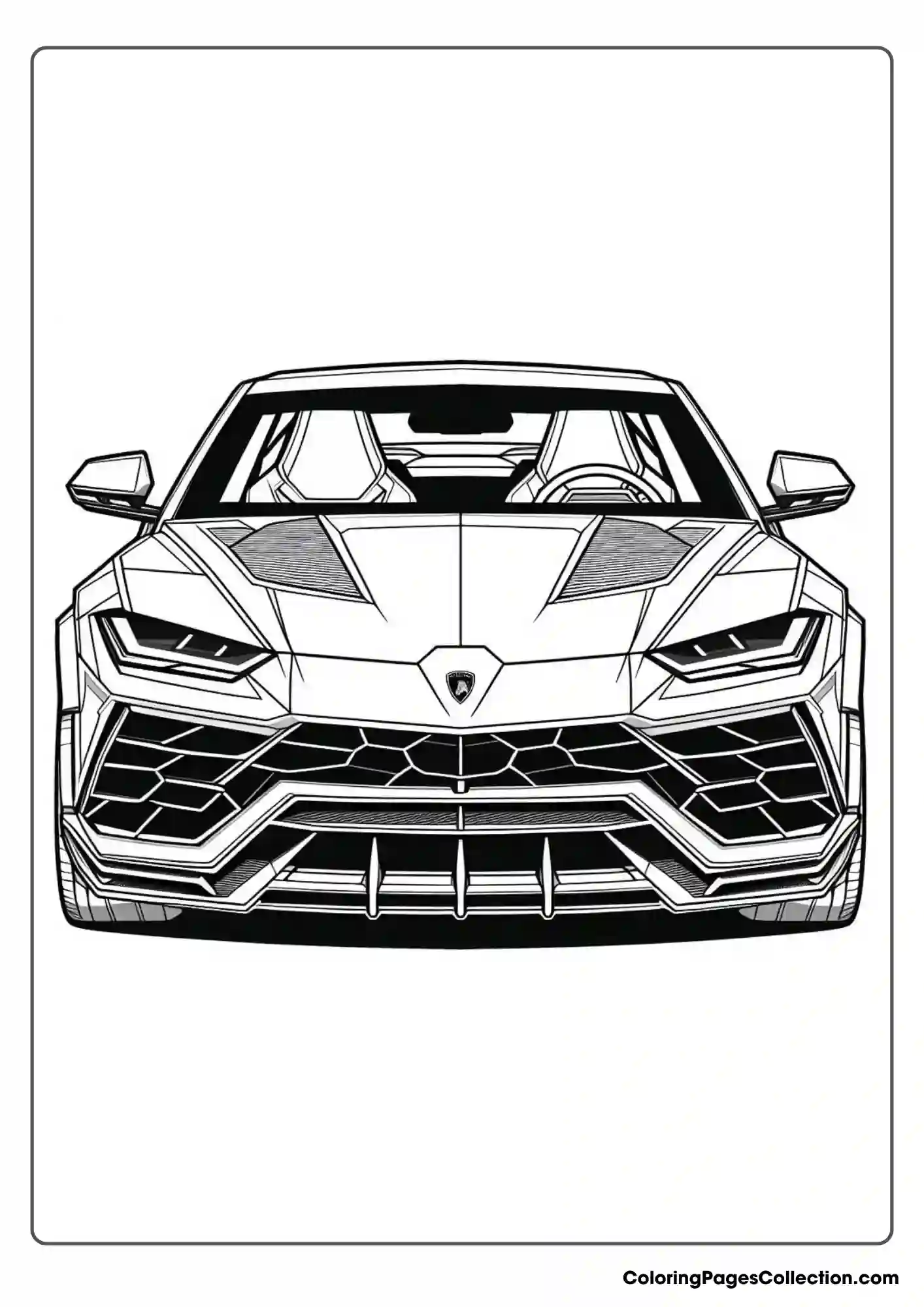 lamborghini coloring page