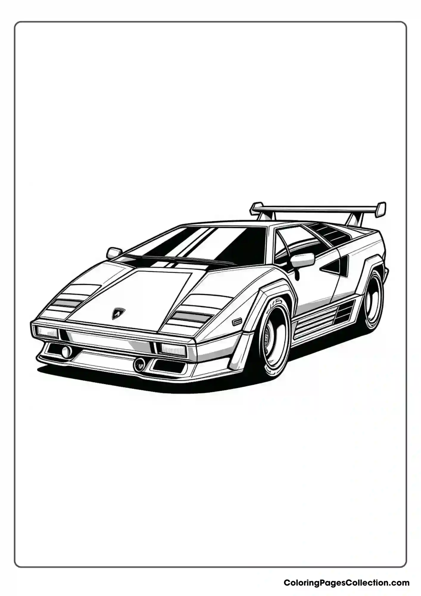 lamborghini coloring page