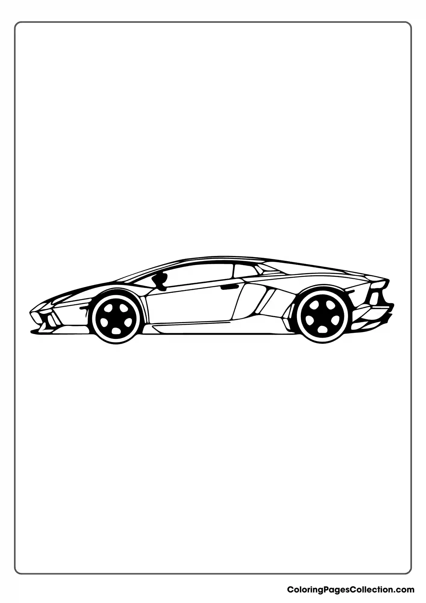 lamborghini coloring page