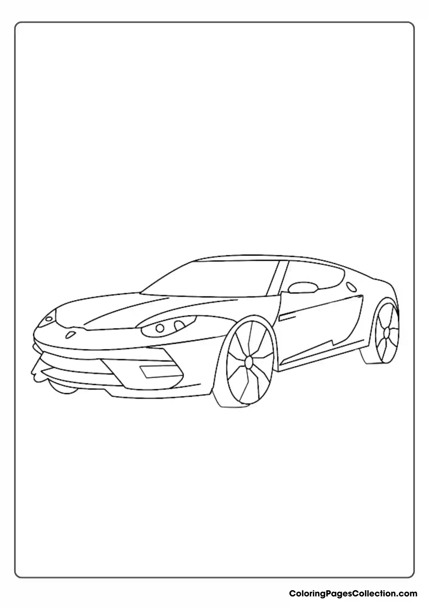 lamborghini coloring page