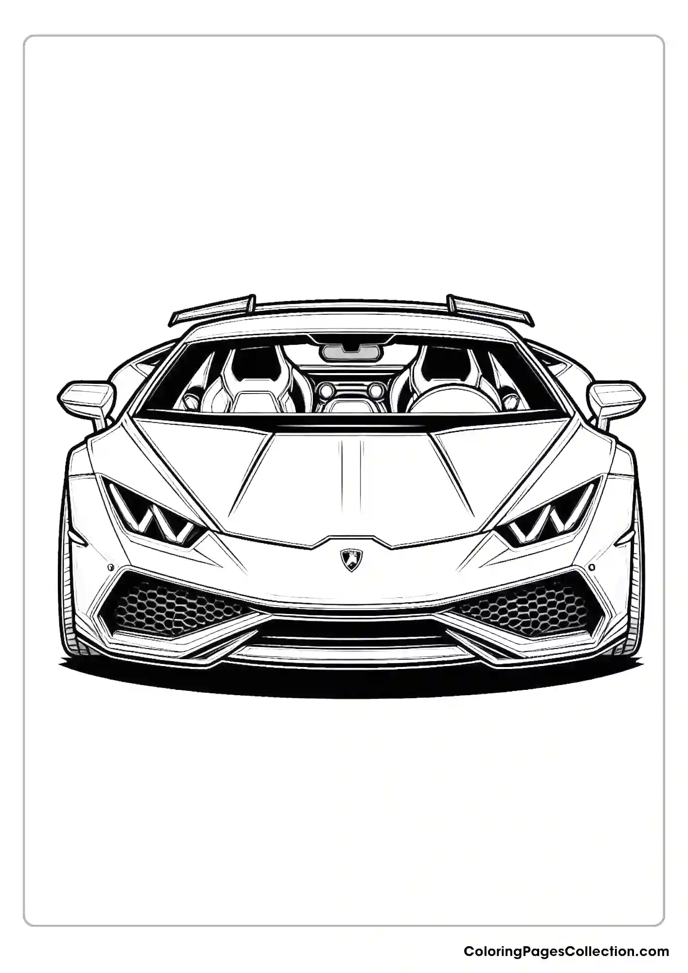 lamborghini coloring page
