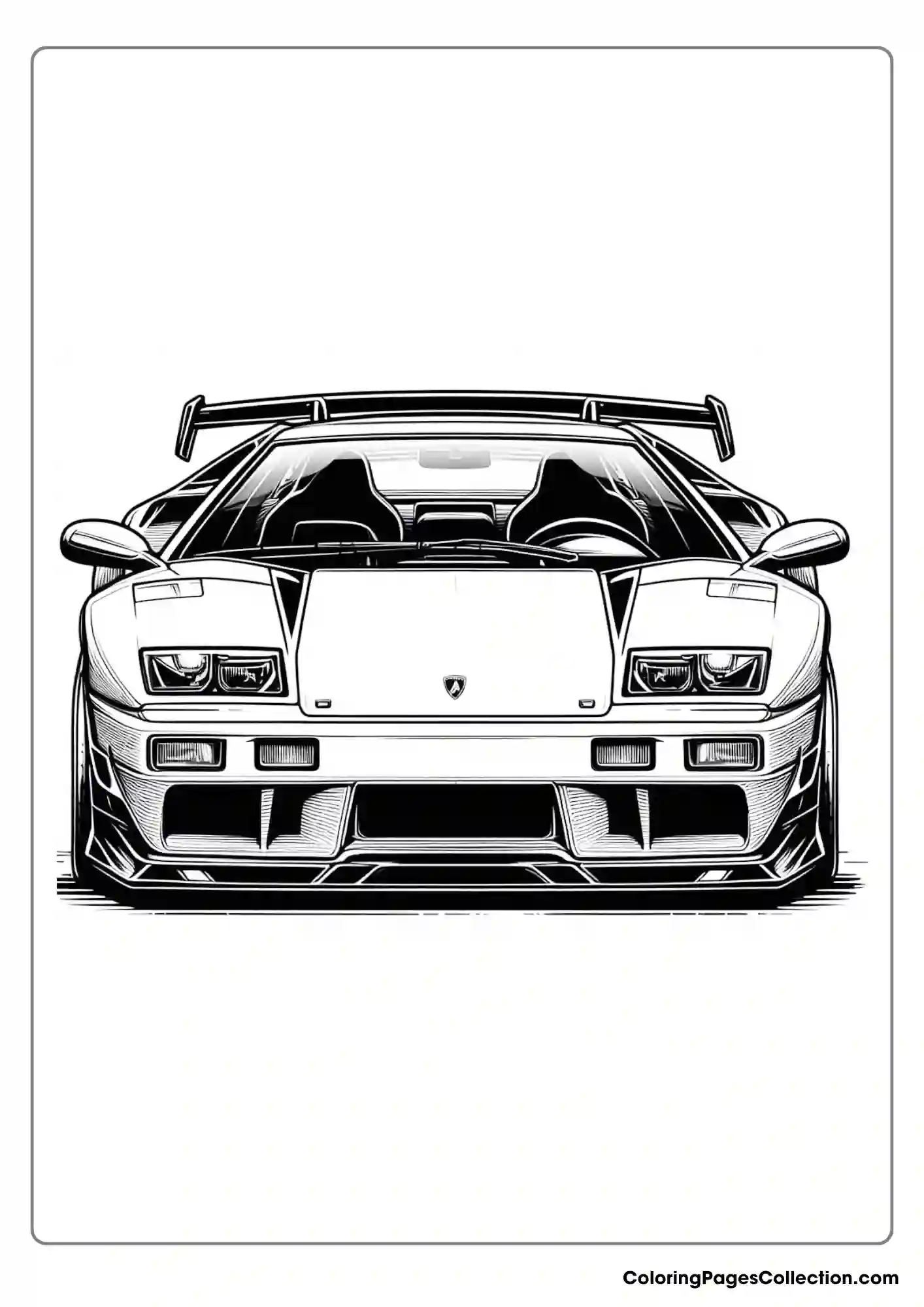 lamborghini coloring page