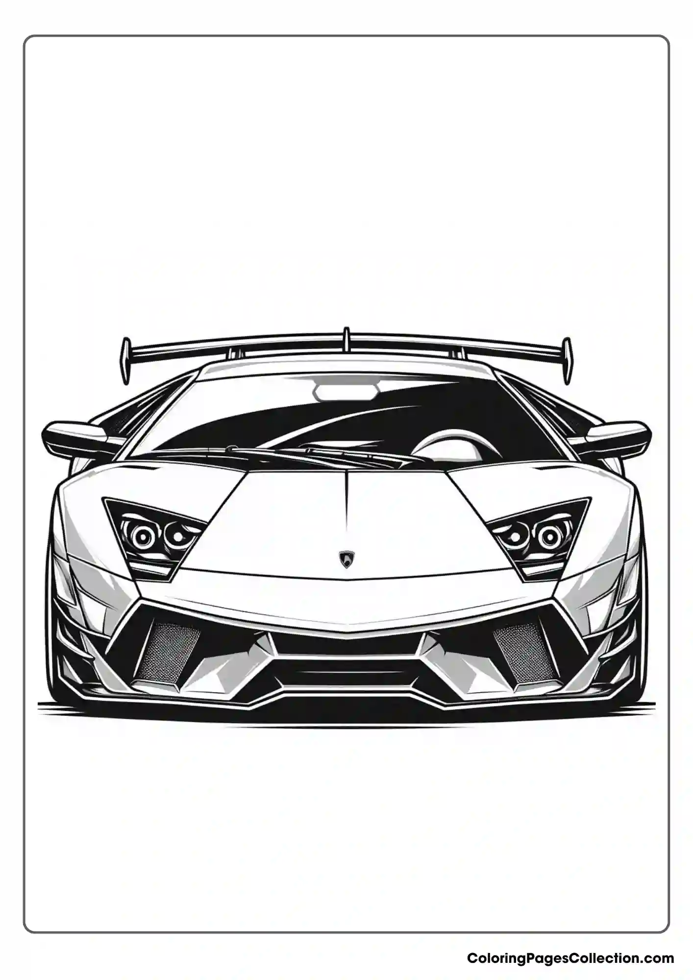 lamborghini coloring page